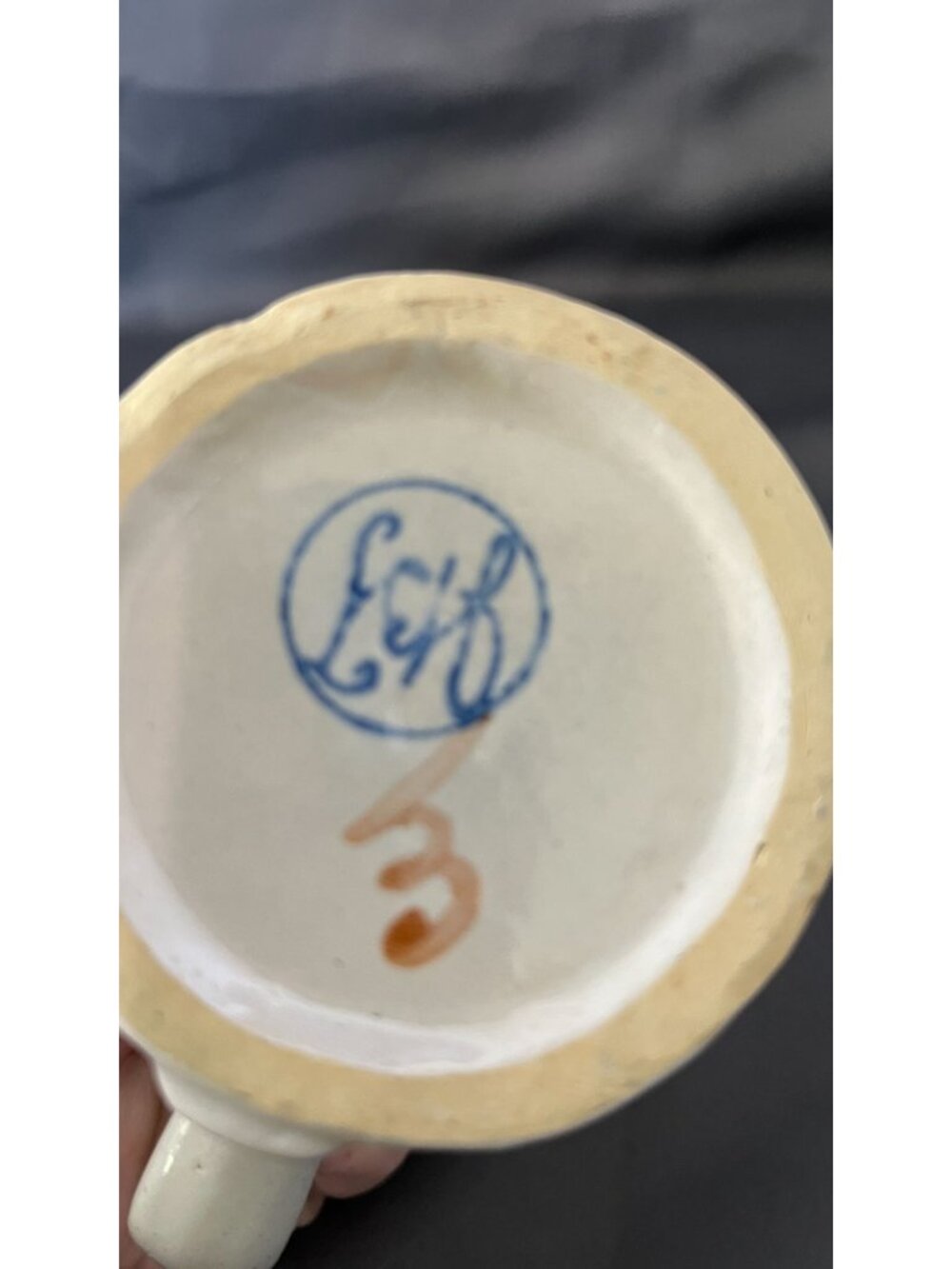John B. Taylor Stoneware Mug With Gourd & Vine Design - Picture 4 of 4